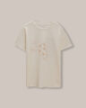 Playera Estampada Blanca,BLANCO HUESO